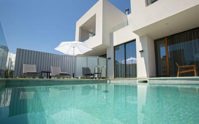 NEW VILLA K 150 meters from sandy beach and 5 km from Chania