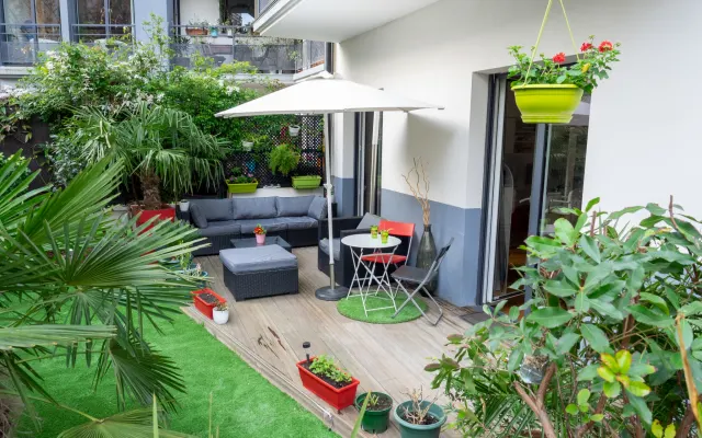 Encantador 2 habitaciones (1 dormitorio) con terraza y jardín, PARÍS...