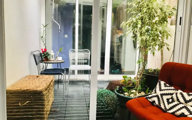 Privatzimmer mit Veranda.