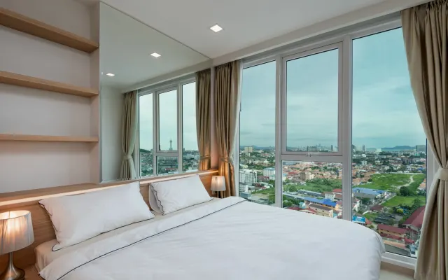 Balcón de 270° con vistas al mar Planta 23 WIFI rápido y gratuito Están