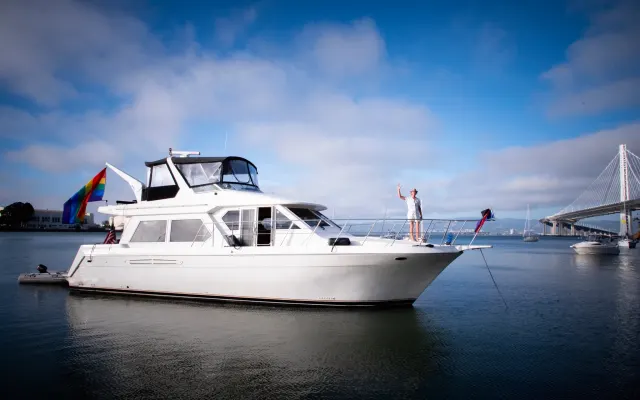 Stay on a Private yacht including a San Francisco Bay cruise.