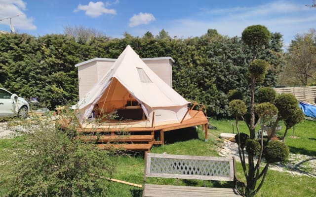 Sigonce, Luberon, Glamping, Saharan tent of 14m2