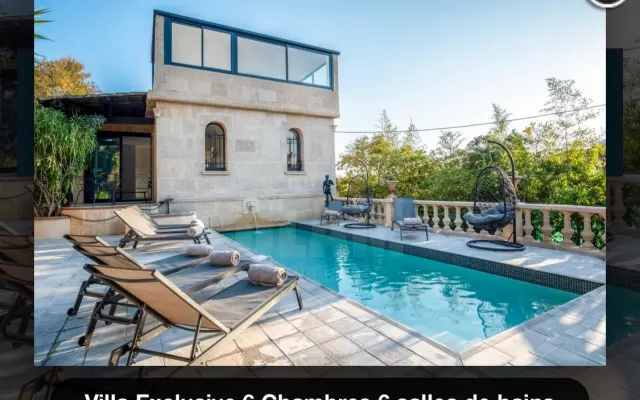 Cannes Centro Villa esclusiva 6 BR 6 bagni Piscina riscaldata Hammam...