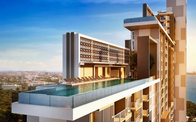 Vue majestueuse sur la mer, condo 1-BDR avec balcon