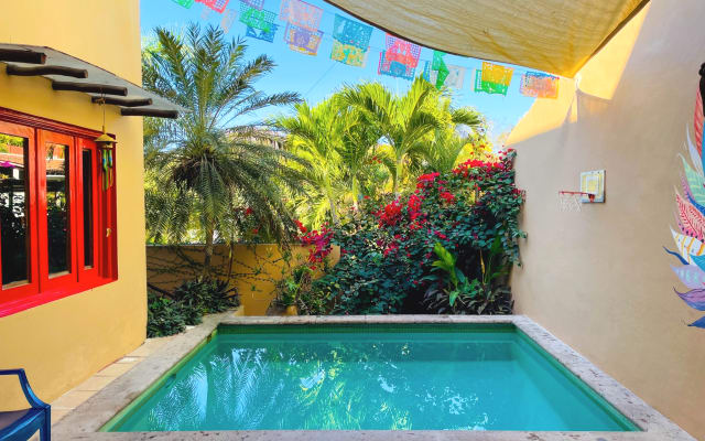 Alle Preise (MXN)! Casa Boho 3, eine Unterkunft auf einem Hügel mit böh