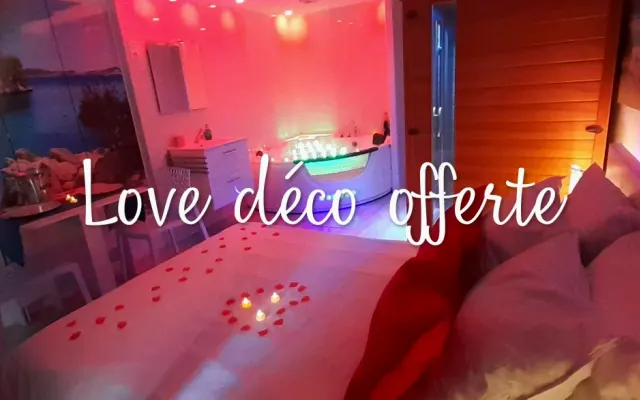 Appartement avec balnéo, sauna et terrasse sud, wifi, clim, parking