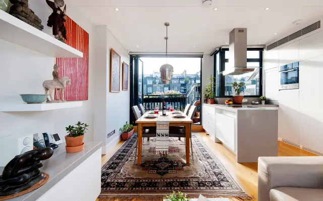 Helle & stilvolle Kensington Home|Rooftop Ansichten