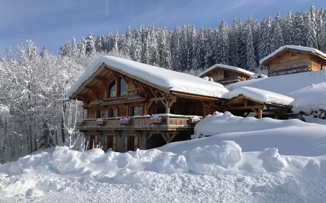 Rental Les Carroz Flaine, luxury chalet with exceptional view