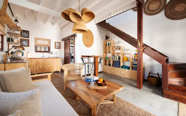 Gonana Guesthouse - Estudio con vista parcial al mar desde el balcón