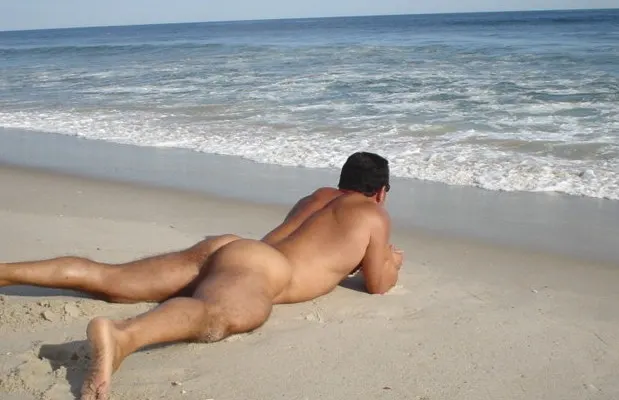 Calm and wild naturist beach with sex dunes Normandy