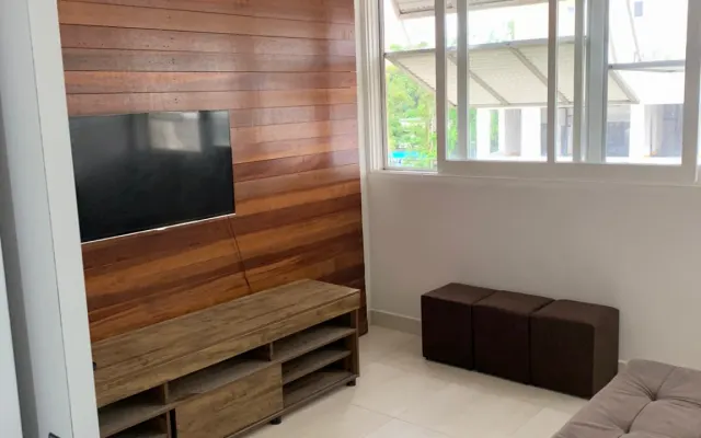 Neu renovierte Wohnung in Santos, an der Av. da praia