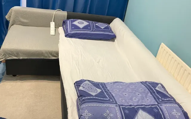 Sofá-cama na sala de estar/o quarto é partilhado com outro hóspede