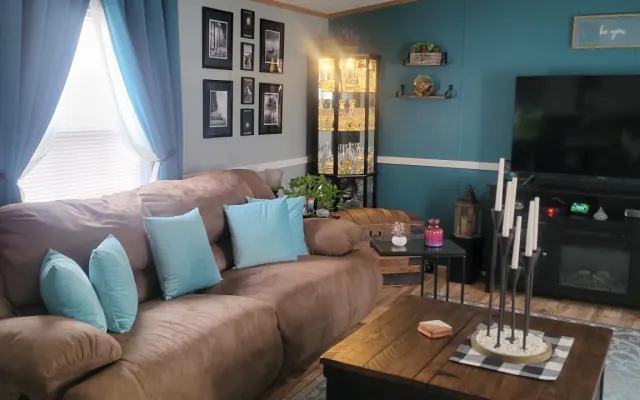 Casa móvel renovada em comunidade tranquila