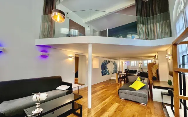 luxus-suite mit privatem bad im zentrum von paris