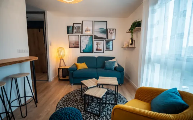 Studio 3* calme et bien situé. Confortable et fonctionnel
