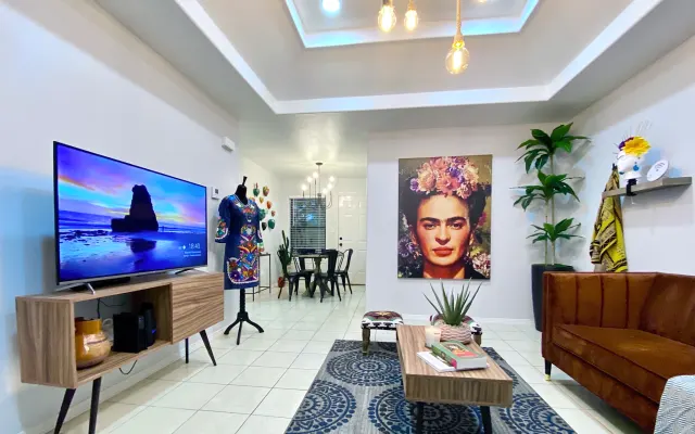 Casa Frida with King-size bed and private Patio.