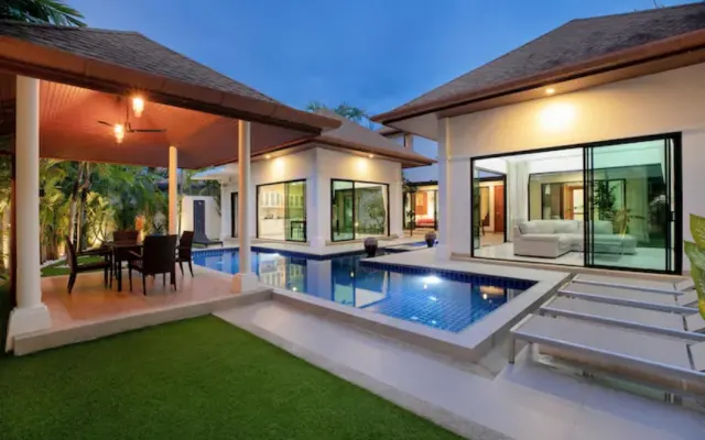 Belle villa paisible de 3 chambres à coucher avec piscine à Rawai