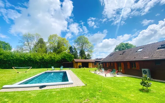 Charming house with heated swimming pool 1h30 from Paris - Perche
