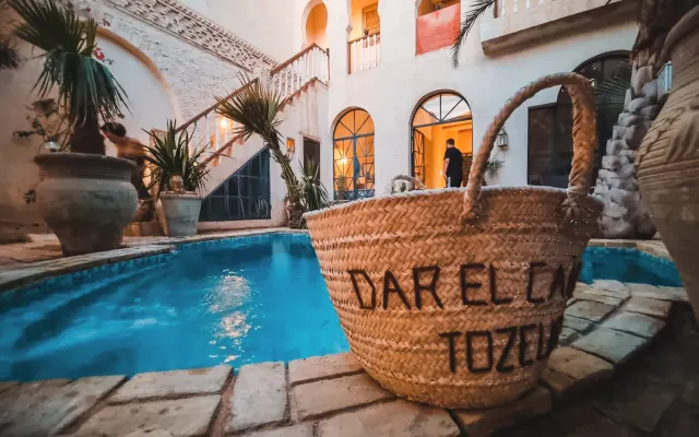 Riad Dar El Caid.   Palast Siecle XIII.  Harem Zimmer
