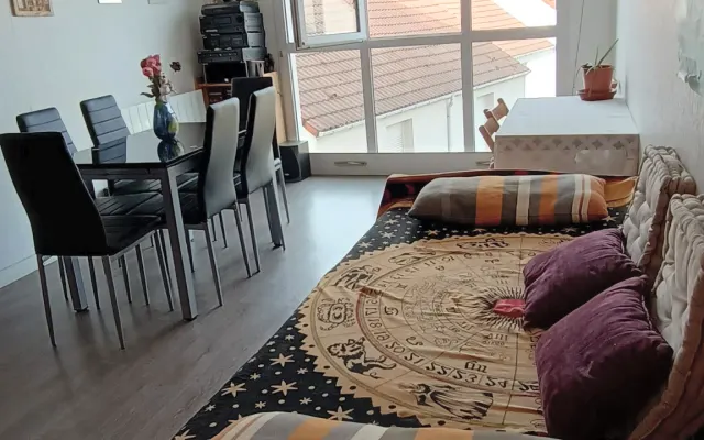 Letto singolo in soggiorno o condividere camera e letto con me.