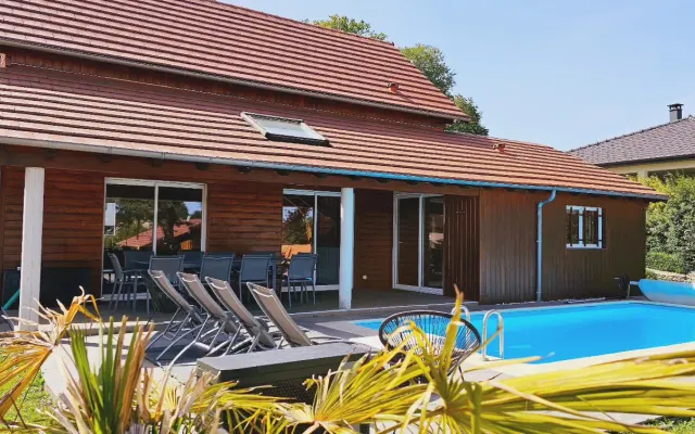 Villa avec Piscine chauffée, spa et sauna jusqu'à 10 personnes