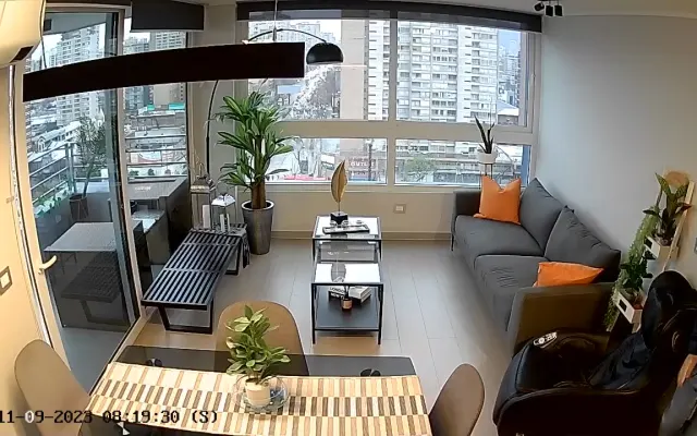 Apartamento novo, moderno, bonito e confortável, no centro de Santiago.