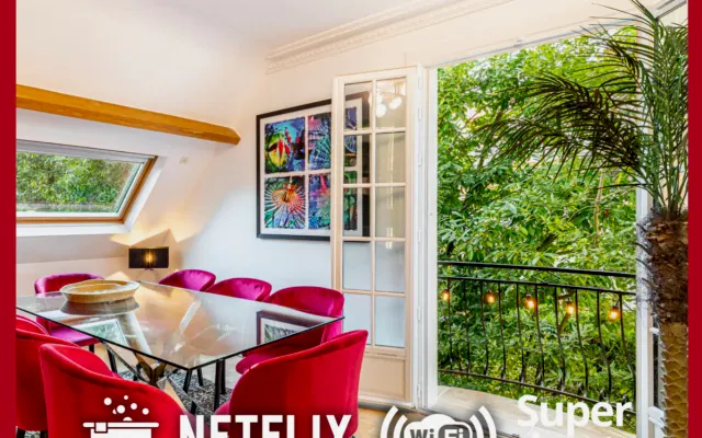 Modern, elegant apartment - Art, design and garden