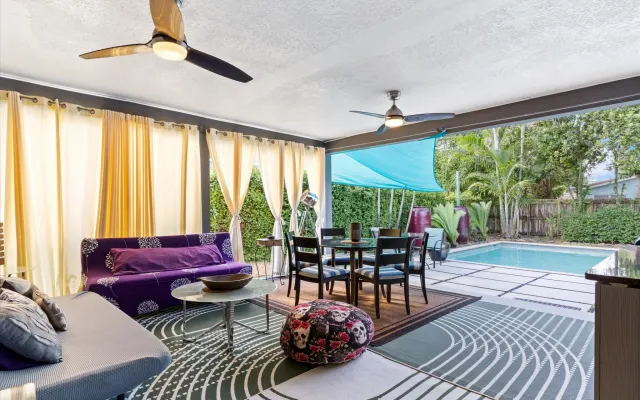Völlig privates Haus mit beheiztem Pool Minuten von Wilton Manors