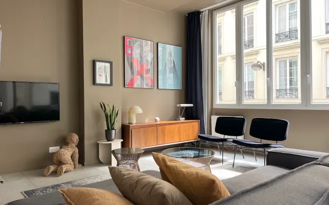 Paris centre - Superb Architect's 2P with Air Condition & Terrace