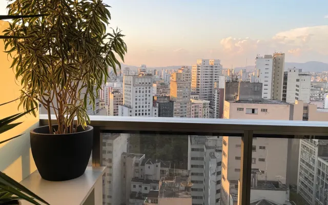 Studio com vista incrível no 22o Andar