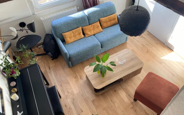 Duplex apartment, typical Marais, quiet
