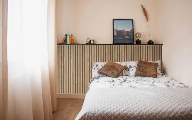 Stylish guest room in trendy East London