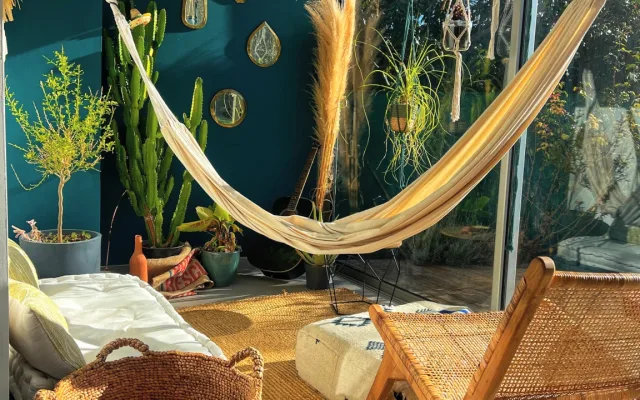 Apartamento acolhedor com jardim