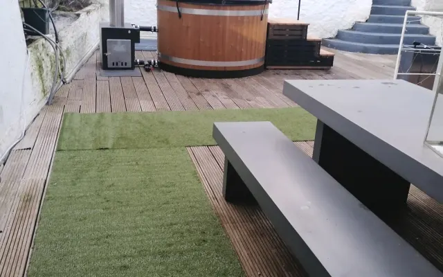 Apartamento com banho nórdico para 4 pessoas