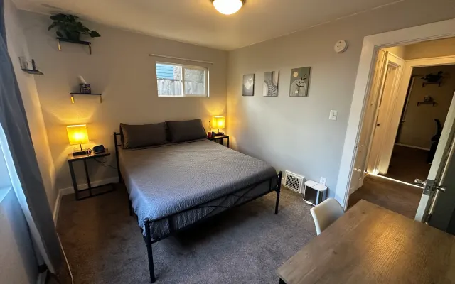 Lovely queen room with access to entire house