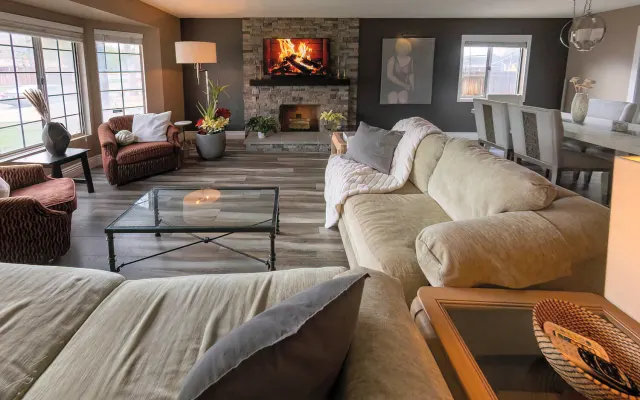 A stylish room in a lovely home