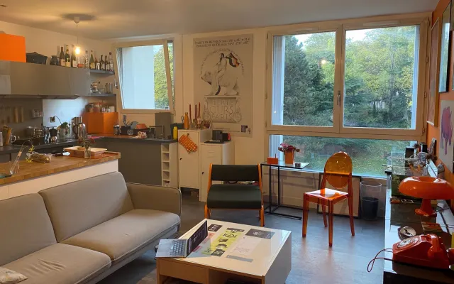 bellissimo appartamento di 2 locali con giardino, vista su Père...