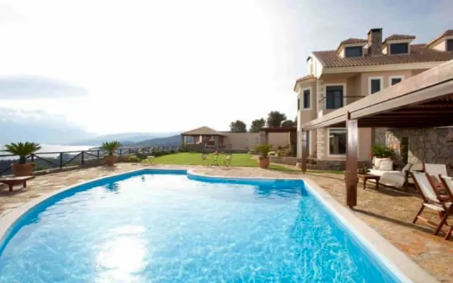 Villa Hestia, una villa di lusso per 10 persone, vista panoramica sul...