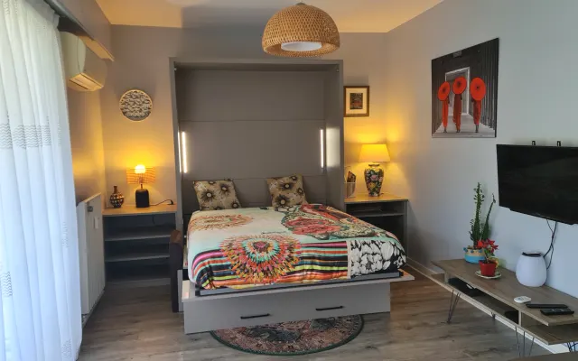 Studio Golfe Juan near sea, transport and tourist places