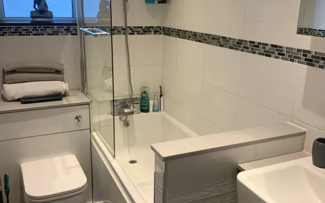 We have a lovely apartment on the sea front near to bars & restaurant