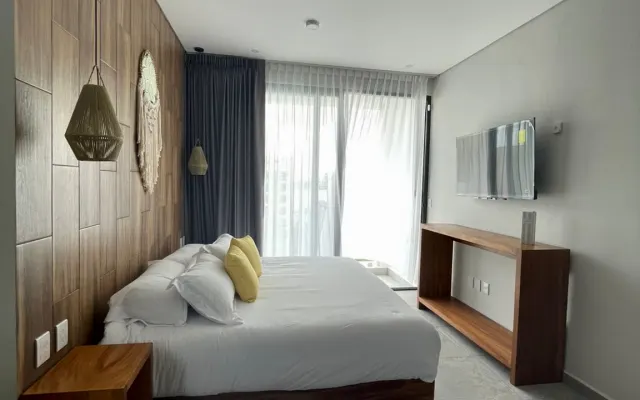 hermoso departamento con vistas al mar y. en la quinta avenida a pie