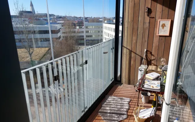 Une chambre à coucher à proximité du centre de Reykjavik.