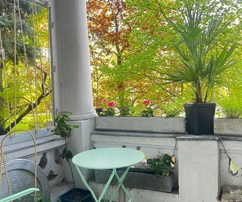 Appartement artistique avec balcons