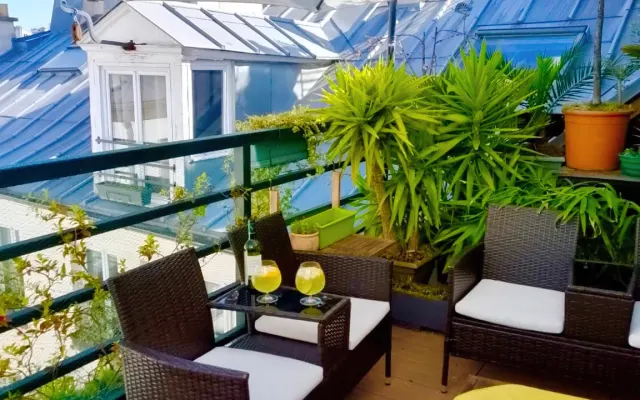 Room in large exceptional air-conditioned Duplex + terrace in gay area