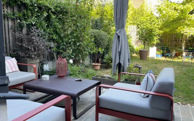 Sótão com jardim