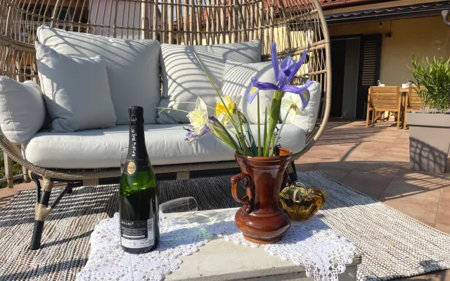 Apartment above Opatija, great sea view from you own terrace.