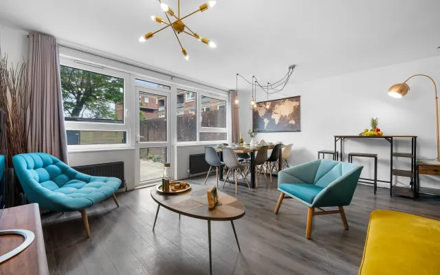 Apartamento chique e espaçoso com jardim no coração de Londres