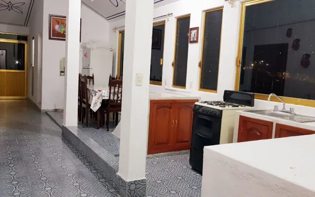 Coffy room within a guest house on the hill