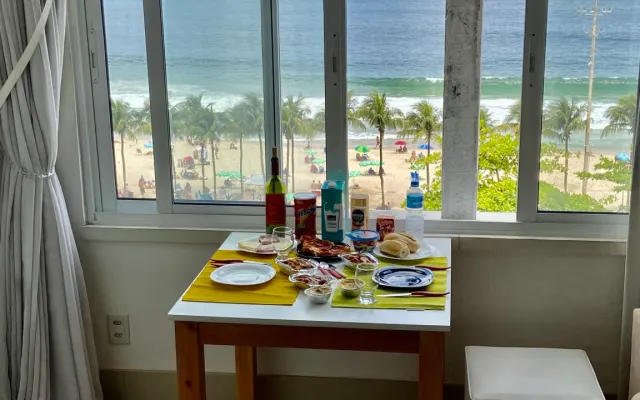 Beautiful apartment right in front of (and with a view of) Copacabana...