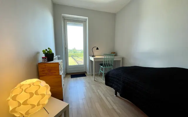 Habitación privada en una casa con vistas panorámicas